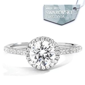 swarovski crystal wedding ring