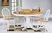 5pc Dining Set in White & Natural Finish by Coaster Furniture