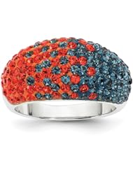 Sterling Silver Swarovski Elements Urbanaâ€"Champaign Spirit Ring
