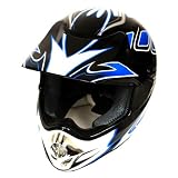 New Motocross ATV Dirt Bike MX Adult Racing Speedy Helmet Blue