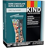 KIND Nuts & Spices, Dark Chocolate Nuts & Sea Salt, 1.4 Ounce, 12 Count