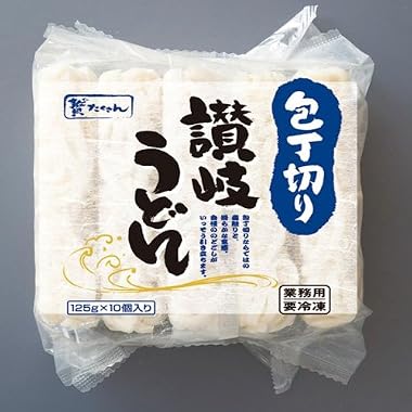 贅たくさん　包丁切り讃岐うどん１２５　冷凍　１２５ｇ　１０玉　 冷凍