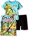 Teenage Mutant Ninja Turtles Little Boys' Toddler 3pc Top and Short Set, Blue, 4T