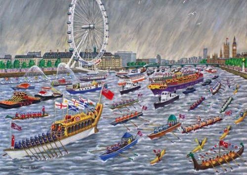 Wentworth Thames Diamond Jubilee Pageant 500 Piece Wooden Jigsaw Puzzle