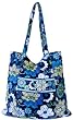 Vera Bradley Mod Floral Blue Curvy Tote Bag