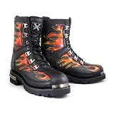 Xelement Fire Starter Lace Up Motorcycle Boots - 9.5