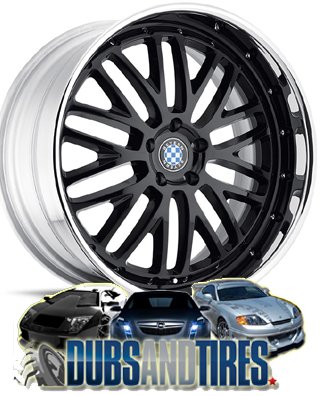 22 Inch Beyern Rosslyn Black Rims