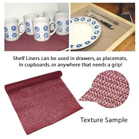 4 Pack 1300 Series Shelf Liner Maroon by