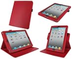 rooCASE doble eje real (rojo) Funda d...