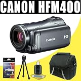 Canon VIXIA HF M400 HFM400 Full HD Camcorder with HD CMOS Pro DavisMAX Starter Bundle