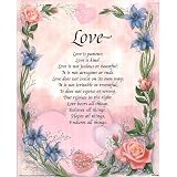 Professionally Framed Love is Patient (Poem) Art Print Poster - 16x20 with RichAndFramous Black Wood Frame