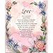 Professionally Framed Love is Patient (Poem) Art Print Poster - 16x20 with RichAndFramous Black Wood Frame