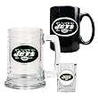 New York Jets NFL 15oz Tankard, 15oz Ceramic Mug & 2oz Shot Glass Set - Primary Logo