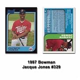 1997 Bowman Jacque Jones Rookie Card