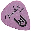 Fender 351 Delrin Rock-On Guitar Picks, 12 Pack, Purple, 1.14mm