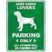  CANE CORSO LOVERS PARKING ONLY  PARKING SIGN DOG