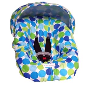 Best Buy Hot Toddies Infant Car Seat Cover Avery Dot Blue: Baby