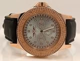 Ice King Master Mens Rose Gold Diamond Watch 0.12ctw KM101