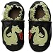 Robeez Infant/Toddler Dragon Slip-On,Black,18-24 Months (US Toddler 7-8 M)