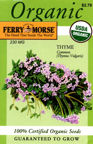 Ferry-Morse Organic Seeds 3137 Thyme - Common (Thymus Vulgaris) 230 Milligram Packet