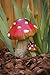 Big and Small Lucky Mushroom Garden Statue - Great Garden Decor for Outdoor Gardens and Living Spaces