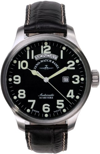 Zeno Watch Basel Herrenarmbanduhr Pilot Oversized 8554DD-12-a1