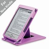 Acase Genuine Leather Flip Case for Kindle (Latest Generation 2011) with Multiple Position Stand (Fuschia)