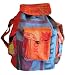 Large Colorful Recycled Rice Bag Backpack