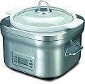 DeLonghi DCP707 Stainless-Steel Programmable 5-Quart Slow Cooker