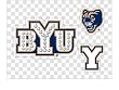 Brigham Young Cougars Jeweled Body Art Kit