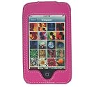 iPod Touch 1st Generation 6 items bundle: Pink Leather Case with Belt Clip + usb car charger + usb wall charger + retractable cable + screen protector + ear phone