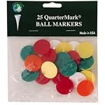 New! Ball Markers Quarter Size-25 Pack - Mixed Color