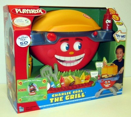 Childrens Toyshop  Toys : Hasbro Playskool Charlie Coal The Talking Grill