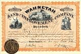 Canvas Print, Wahnetah Land and Improvement Company - 42 x 28