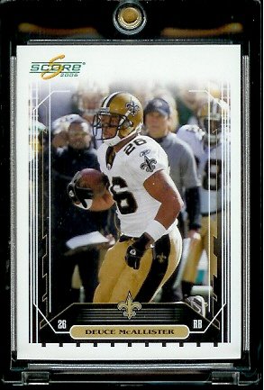 2006 Score Factory Set Single Card # 173 Deuce McAllister - New Orleans Saints - NFL Football Cards