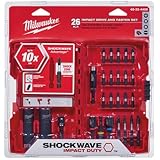 Milwaukee 48-32-4408 Shockwave Impact Duty Drive and Fasten Bit Set (26-Piece)