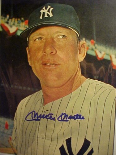 Mickey Mantle New York Yankees Autographed 11 x 14 Professionally Matted Color Photo