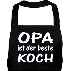Sch�rze OPA ist der beste KOCH schwarz / Grillsch�rze, Kochsch�rze, K�chensch�rze, Latzsch�rze