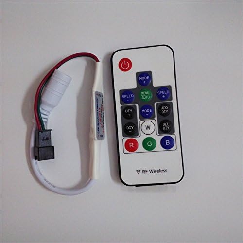 2pcs Led Rgb Controller 300 Kinds of Changes Wireless Rf Digital Color Led Strip Led Light for Ws2811 Ws2812 Ws2812B Dc5v (5V)
