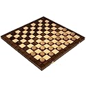 Checkers Set in Folding Wooden Case - 100 Playing Field - 15-1/2''