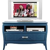 Belle Noir Teal Media Console