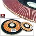 10 Pc 4-1/2 Flap Disc, Alum Oxide, 80 Grit Tools For Grinder