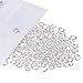 PandaHall Elite 600pcs Brass Jump Rings Close but Unsoldered Silver 5x1mm