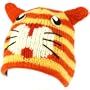 100% Wool Nepal Winter Cute Cat with Ears Animal Fleece Lined Beanie Ski Cap Hat