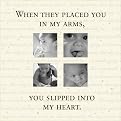 When They Placed You in My Arms 4-Photo Collage Frame - Pink (4x4")