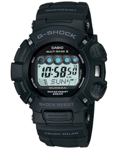 Casio Men's GW9000A-1 G-Shock Mudman Solar Atomic Watch
