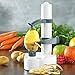 LOHOME Electric Potato Peeler [2 Extra Blades] - Automatic Rotating Fruits & Vegetables Cutter Apple Paring Machine - Kitchen Peeling Tool