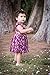 Lilax Little Girls' Shimmer Butterfly Occasion Dress with Belt 4T Fuchsia