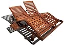 Strathwood Talbot Hardwood Double Sunlounger