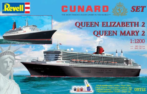 Revell 05712 - Geschenkset ""Cunard Line"" im Ma&Atilde;stab1:1200"